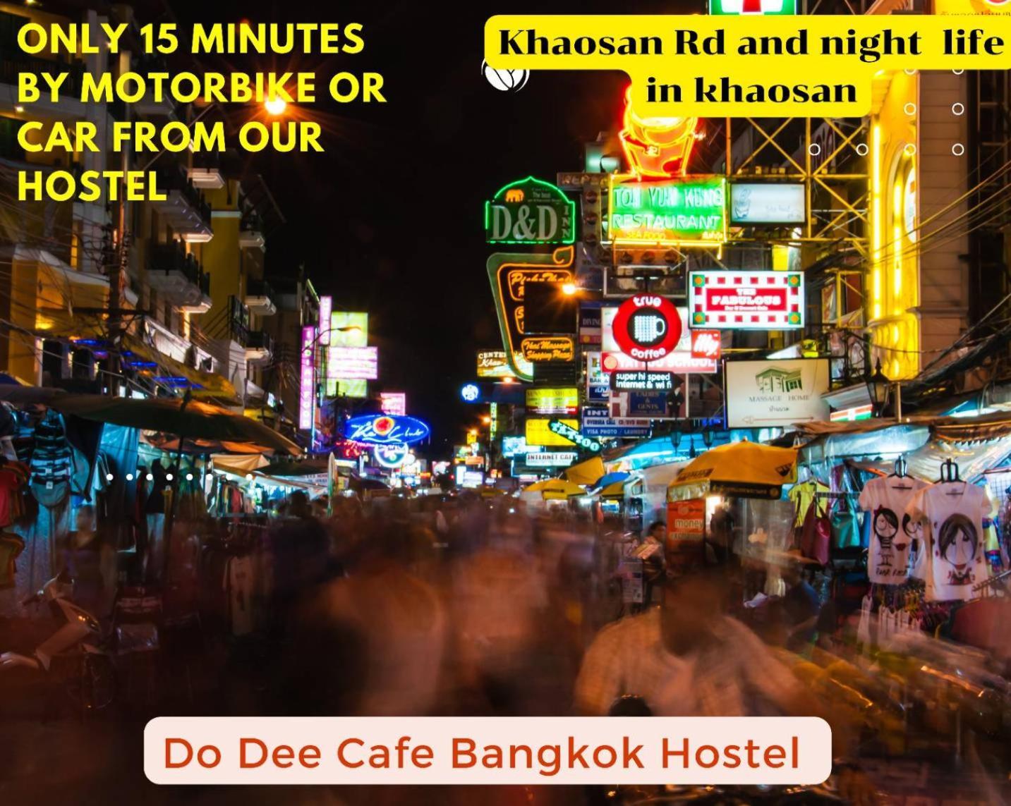 Do Dee Cafe Bangkok Hostel Exteriör bild